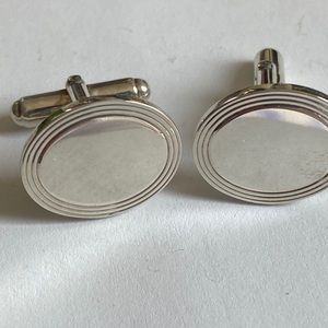 Tiffany & Co, Silver Engined Turned Cufflinks